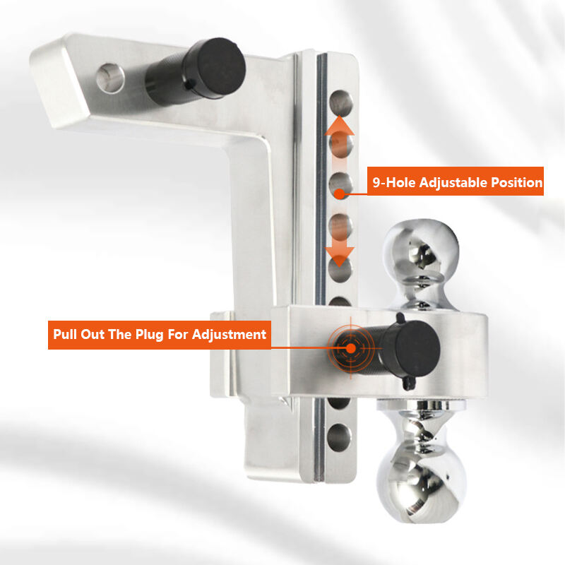 Trailer Spare Parts Accessories Atv Cargo Carrier Drawbar Trailer Hitch With Hitch Reversible Ball Trailer manufacture
