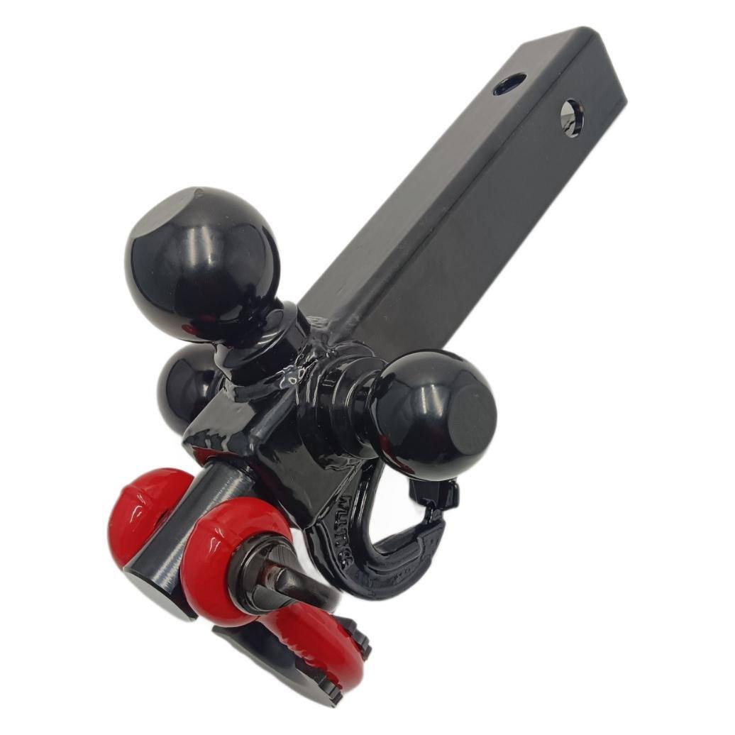 Heavy Duty Steel Carbon Welding New Condition Tri Ball Mount Receiver with Shackle Trailer Hitch Lock for Towing Trailers supplier
