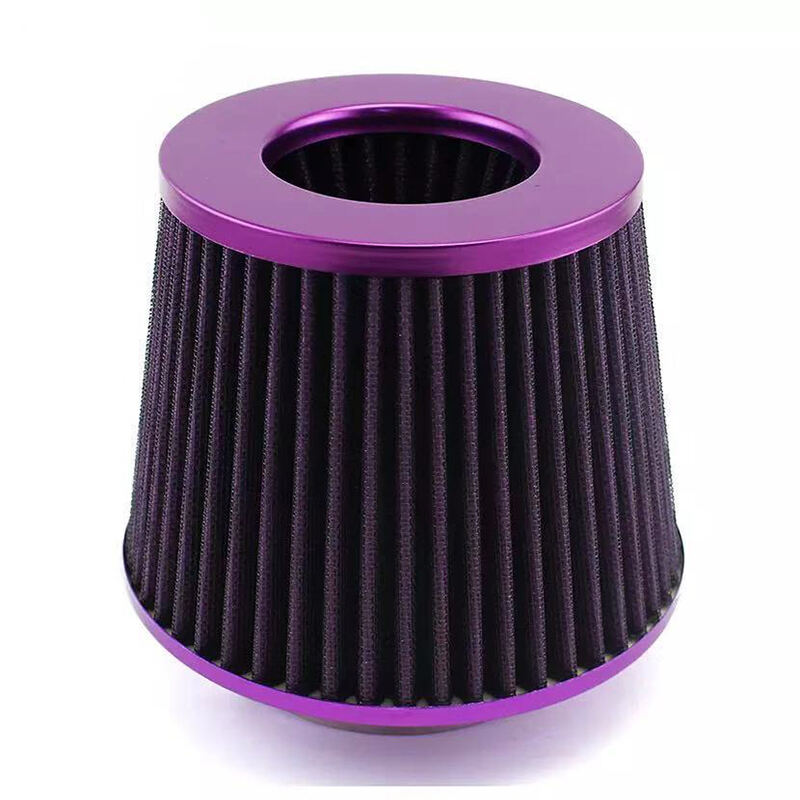 High-Flow Car Performance Sport Air Filter with Cone Modification Aluminum Inlet Car Air Intake Tube Filter details