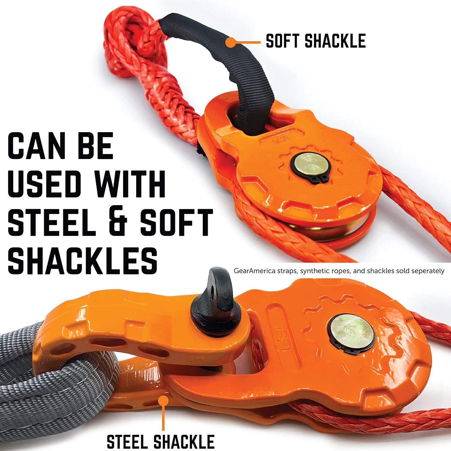 Winch Snatch Block Pulley for Heavy Duty Offroad Recovery Accessory details