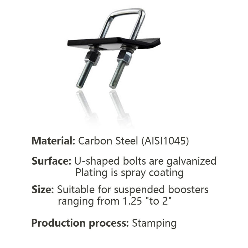 Heavy Duty Steel Trailer Hitches Tightener Anti-Rattle Stabilizer Hitch Cover Tow Hook Compatible 2\" Hitches Carbon Steel details