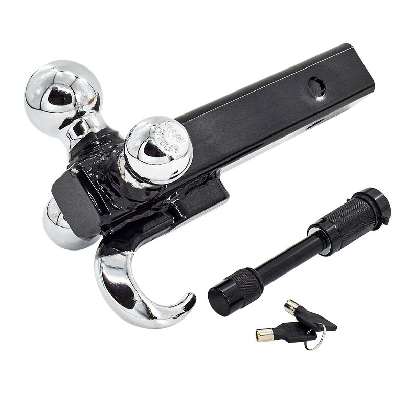 Forging Hollow Adjustable Heavy Duty Aluminum Trailer Tow Drop Hitch Three Ball Mount for Trailer Parts & Accessories factory