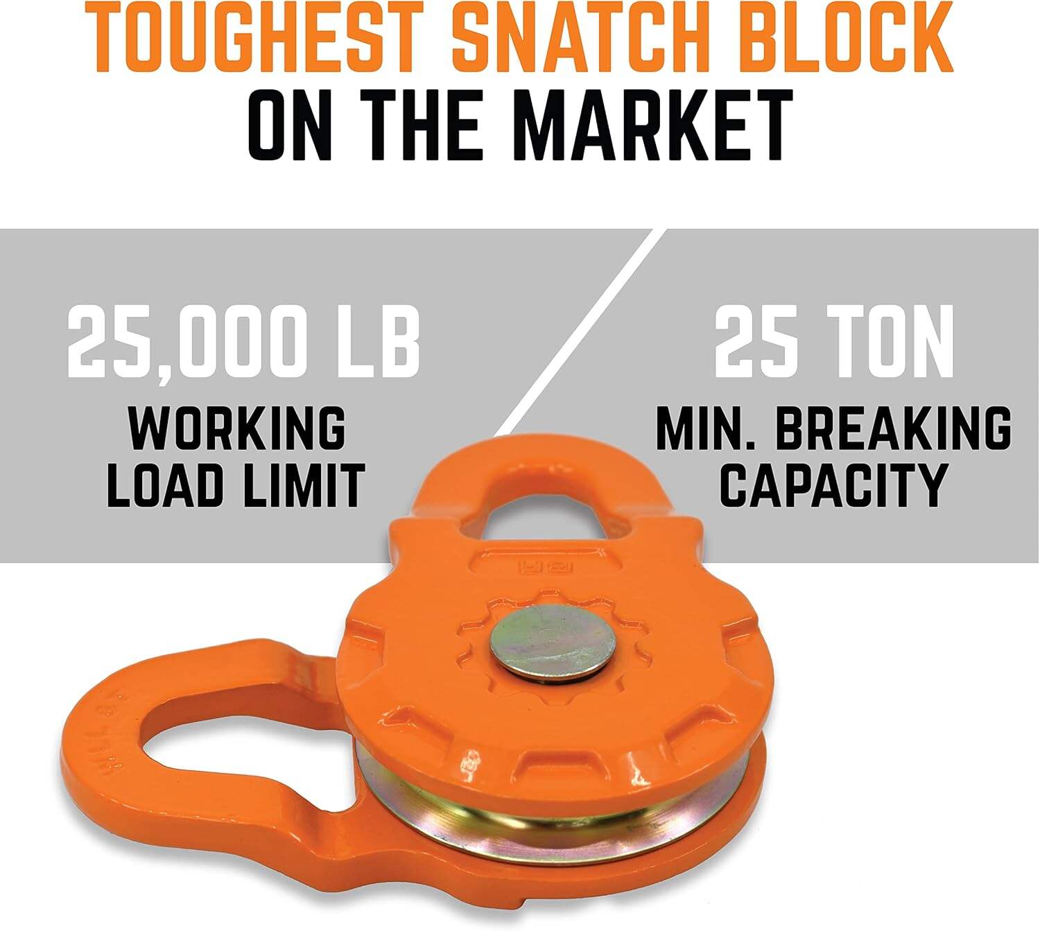Winch Snatch Block Pulley for Heavy Duty Offroad Recovery Accessory details
