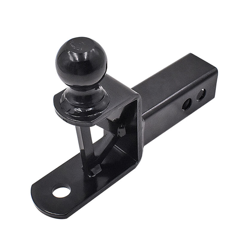 Carbon Steel Road Towing Hitch Receiver Ball Mount Adapter With 1 7/8 Inch Trailer Ball for ATV UTV details