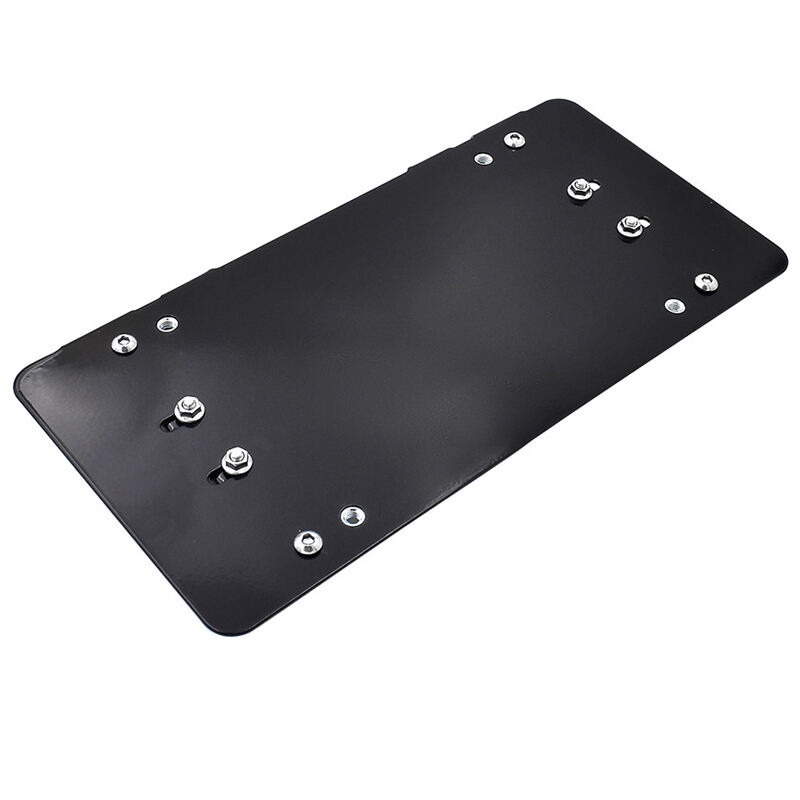 Black Steel 8 3/4 Inch Flip-Up Winch Roller Fairlead Mount Bracket License Plate Holder for Trailers & Accessories details