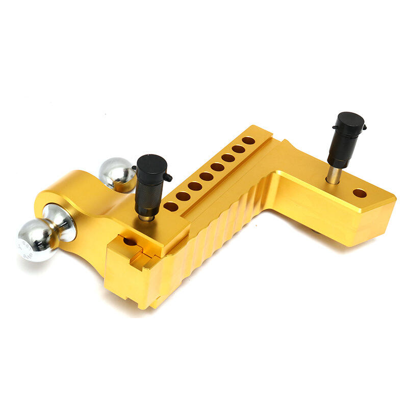 Adjustable Aluminum Alloy 2.5 - 10 Inch Towing Trailer Coupler Tow Hitch Ball Mount Receiver for Towing factory