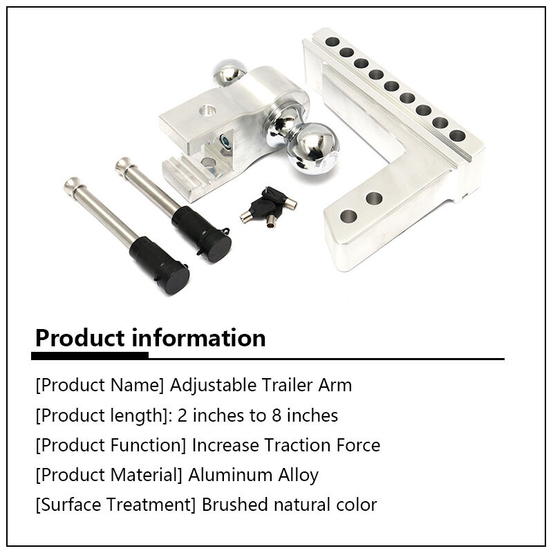 Trailer Spare Parts Accessories Atv Cargo Carrier Drawbar Trailer Hitch With Hitch Reversible Ball Trailer supplier