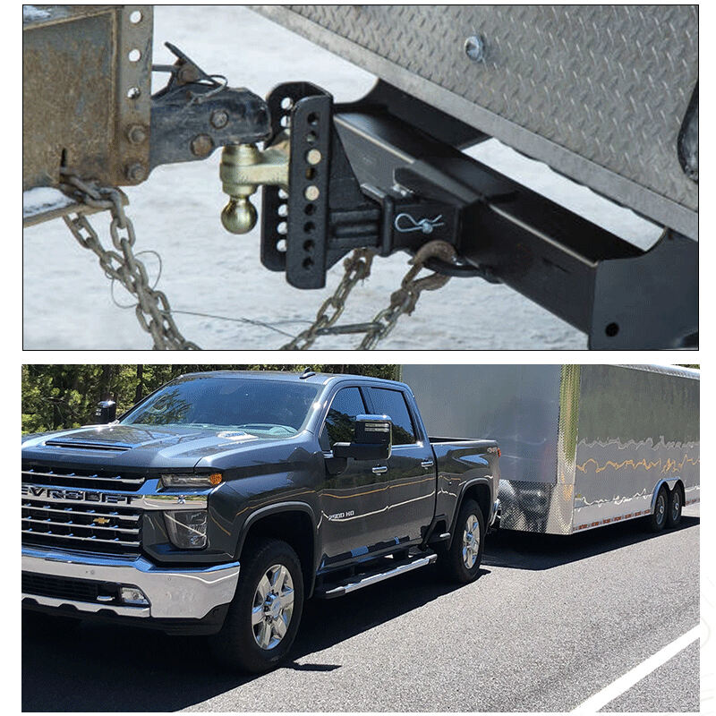Adjustable 2.5-Inch Receiver 6-Inch Drop/Rise 2\" & 2-5/16\" Ball Hitch for Trucks Used Condition for Trailer Suspension Parts details