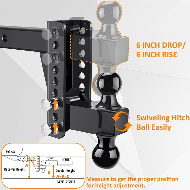 Adjustable Trailer Hitch Drop Tow Hitch Ball Hitches for Trucks factory
