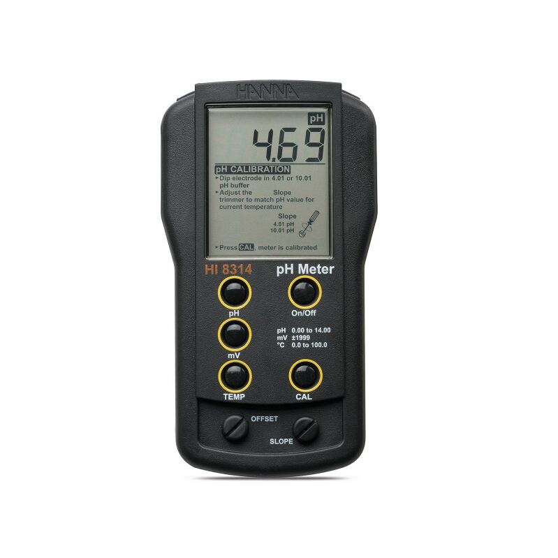 HANNA HI8314-1 Analog Portable Acidity Meter with HI1217D Electrode Redox Tester Thermometer manufacture