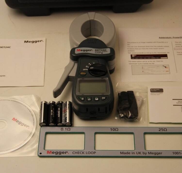 Megger DET24C Digital Clamp-On Ground Resistance Meter with Data Storage and Downloading details
