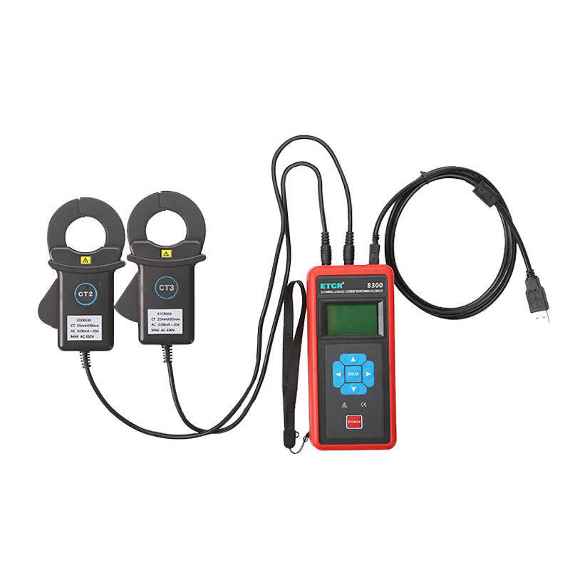 ETCR8300 Three Channel Clamp on Leakage Current Monitoring Recorder factory