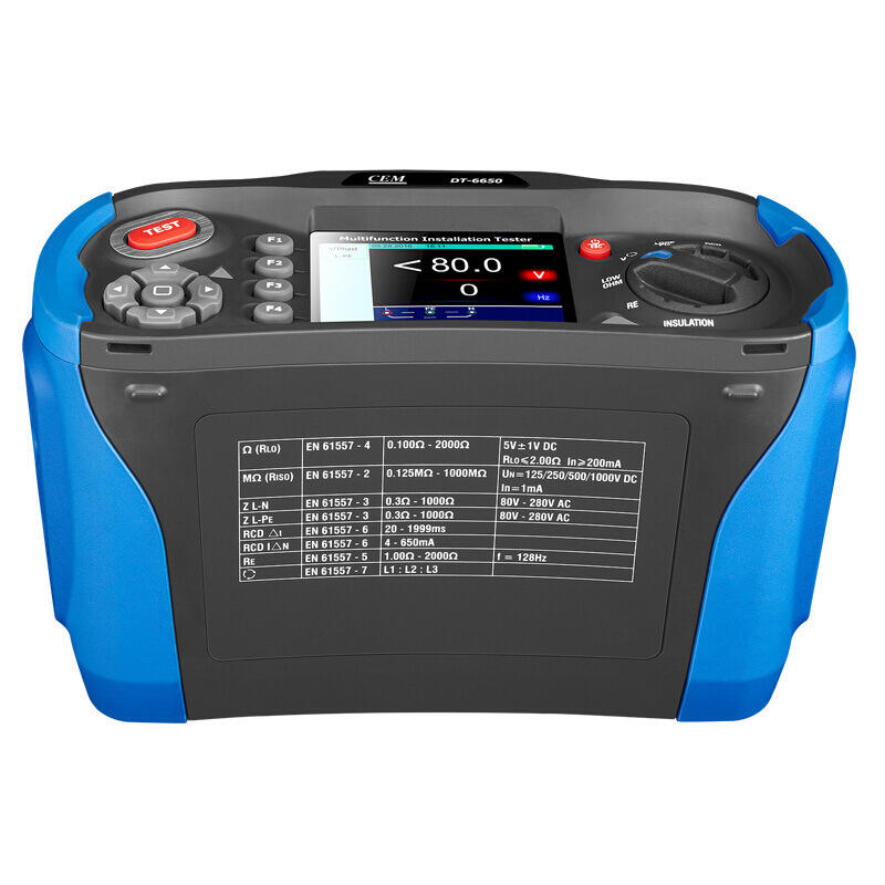 CEM DT-6650 Multifunctional Comprehensive Electrical Tester Ground Resistance Loop Resistance Insulation Resistance Tester details