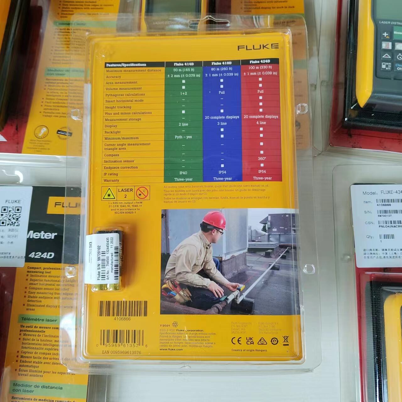 Fluke 424D 417D 419D Laser Distance Meter manufacture