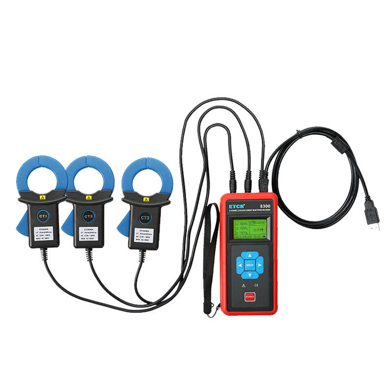 ETCR8300 Three Channel Clamp on Leakage Current Monitoring Recorder details