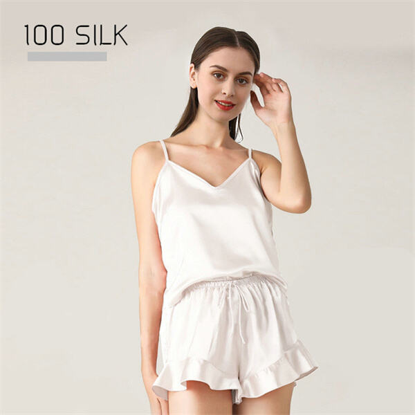 Comfort meets style with these stylish silk pajama shorts