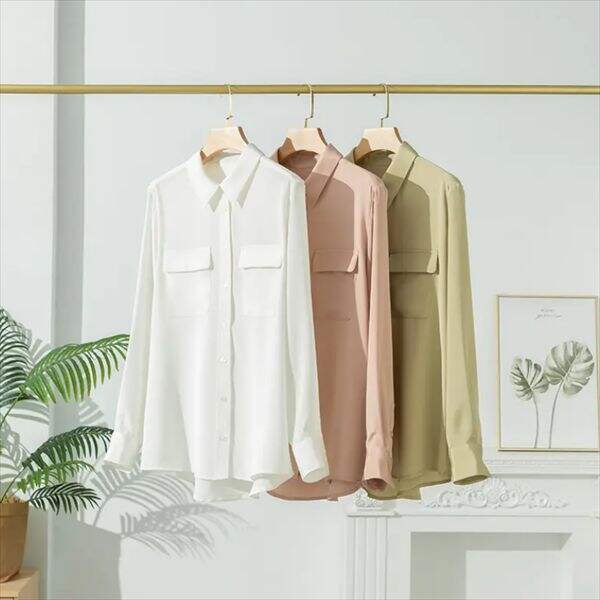 Die Blumen-Seidenbluse-Trend