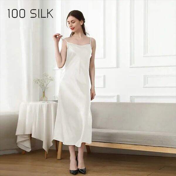 Das Weiße Seidenhemdkleid