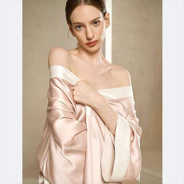 Feel Sensually Chic in a Pink Silk Robe