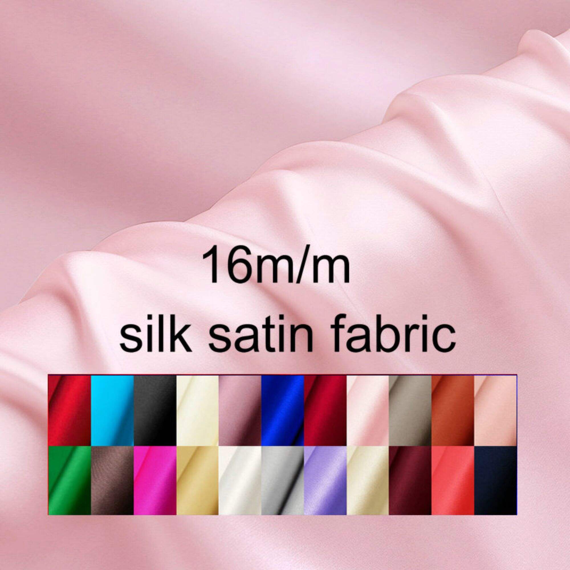 16momme silk satin fabric wholesale