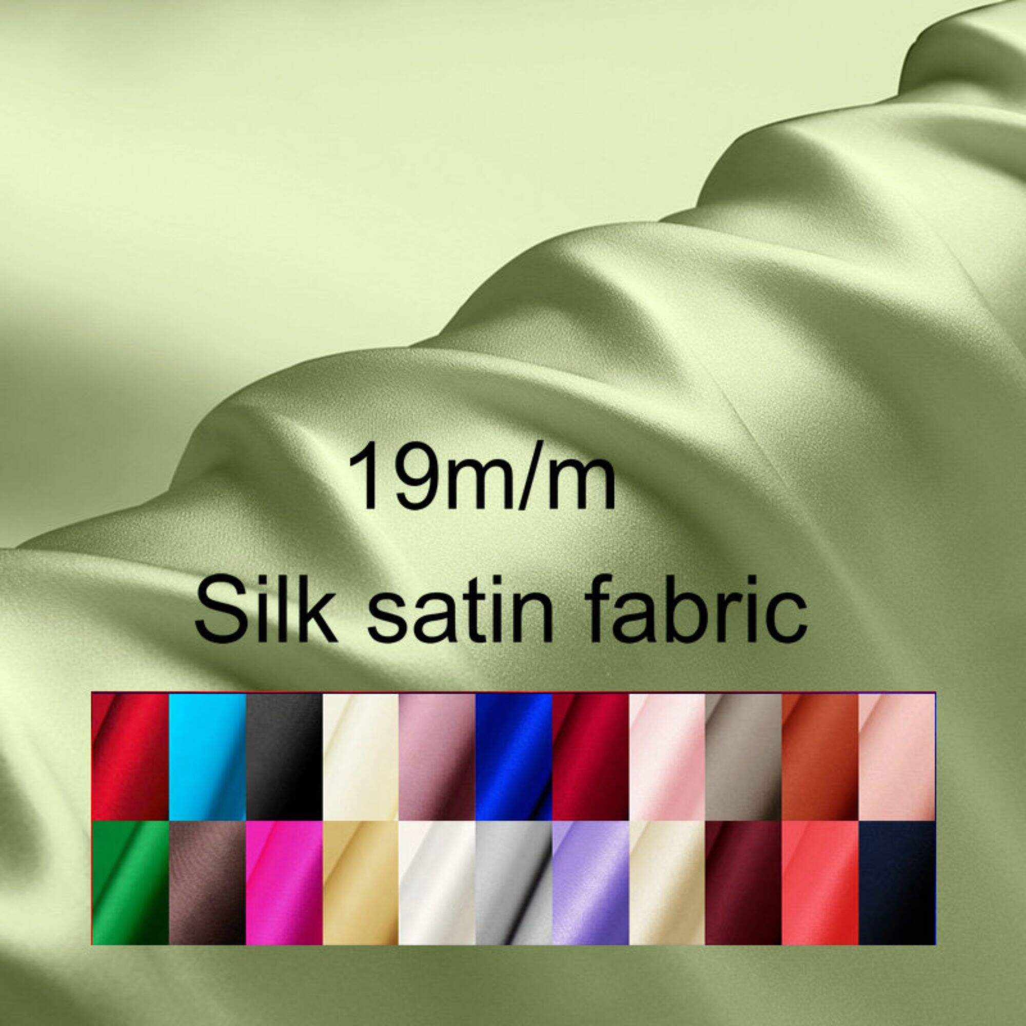 19momme silk satin fabric