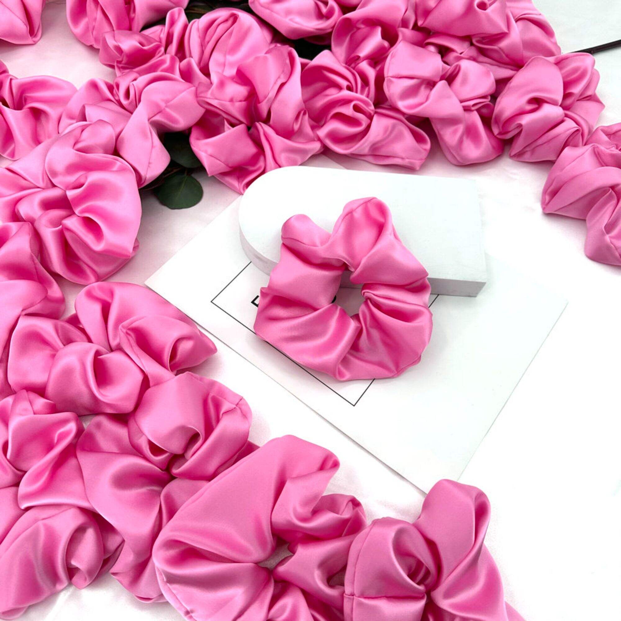 6cm  silk scrunchies 