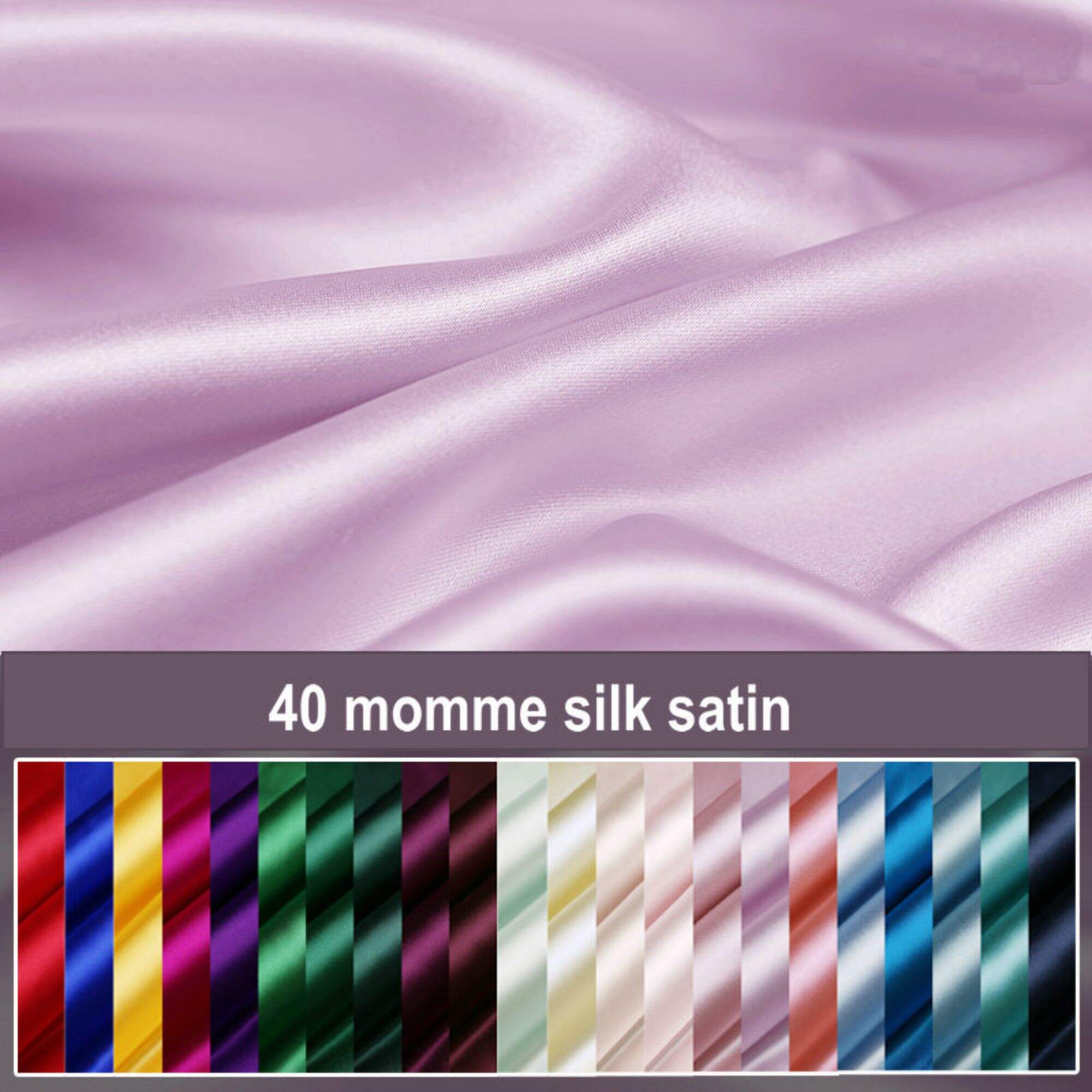 Tissu en satin de soie épais 40 mamans