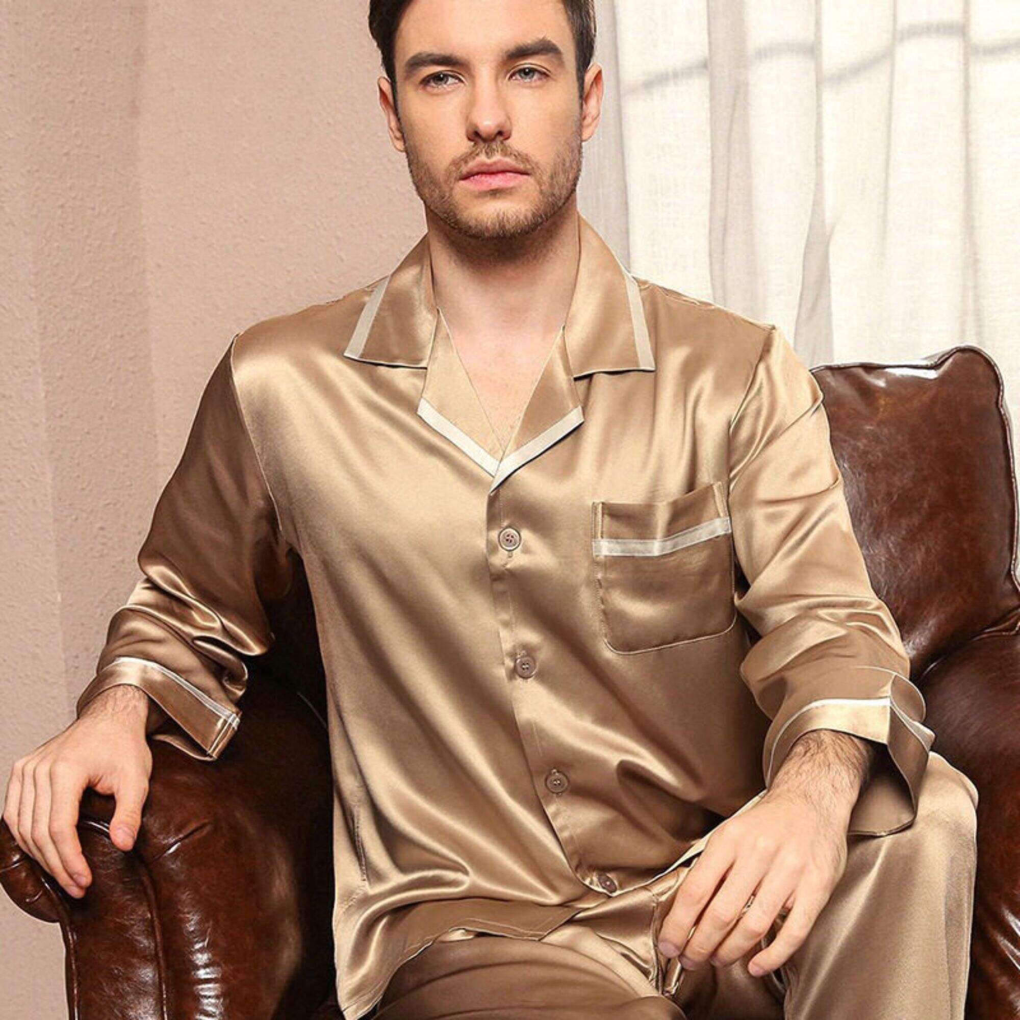 Wholesale Silk pajamas for men