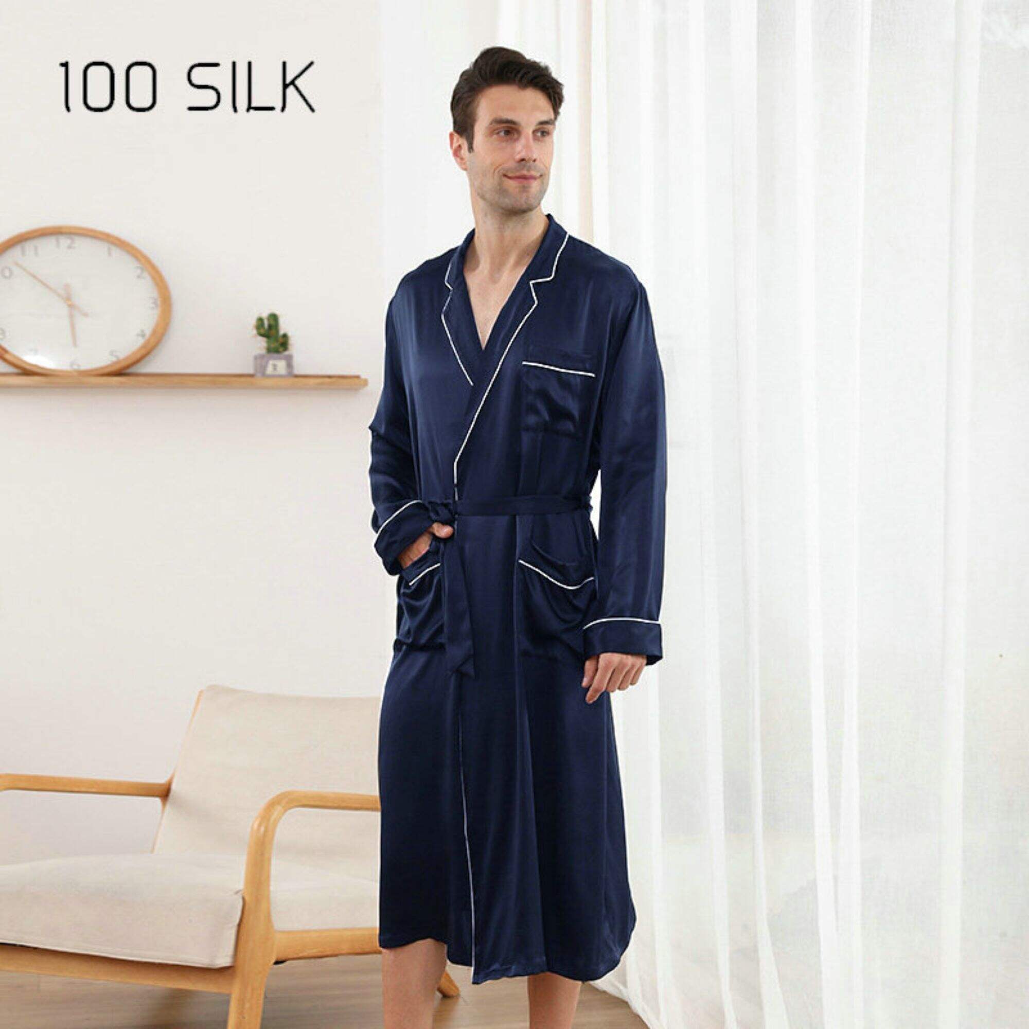 silk robe for men