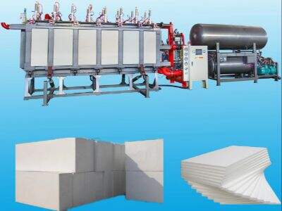 Le processus de fonctionnement d'une machine industrielle de fabrication de billes EPS