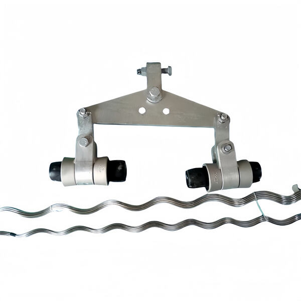 Safely supporting multiple cables with double suspension clamps