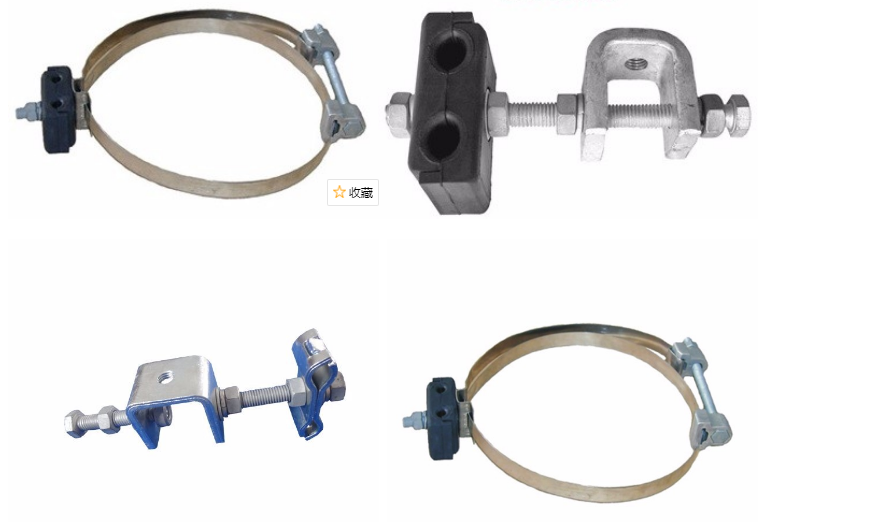 Electric pole clamp Down Lead Clamp for Pole and Tower factory