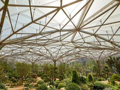 Rust prevention strategies for an exposed architectural metal structure