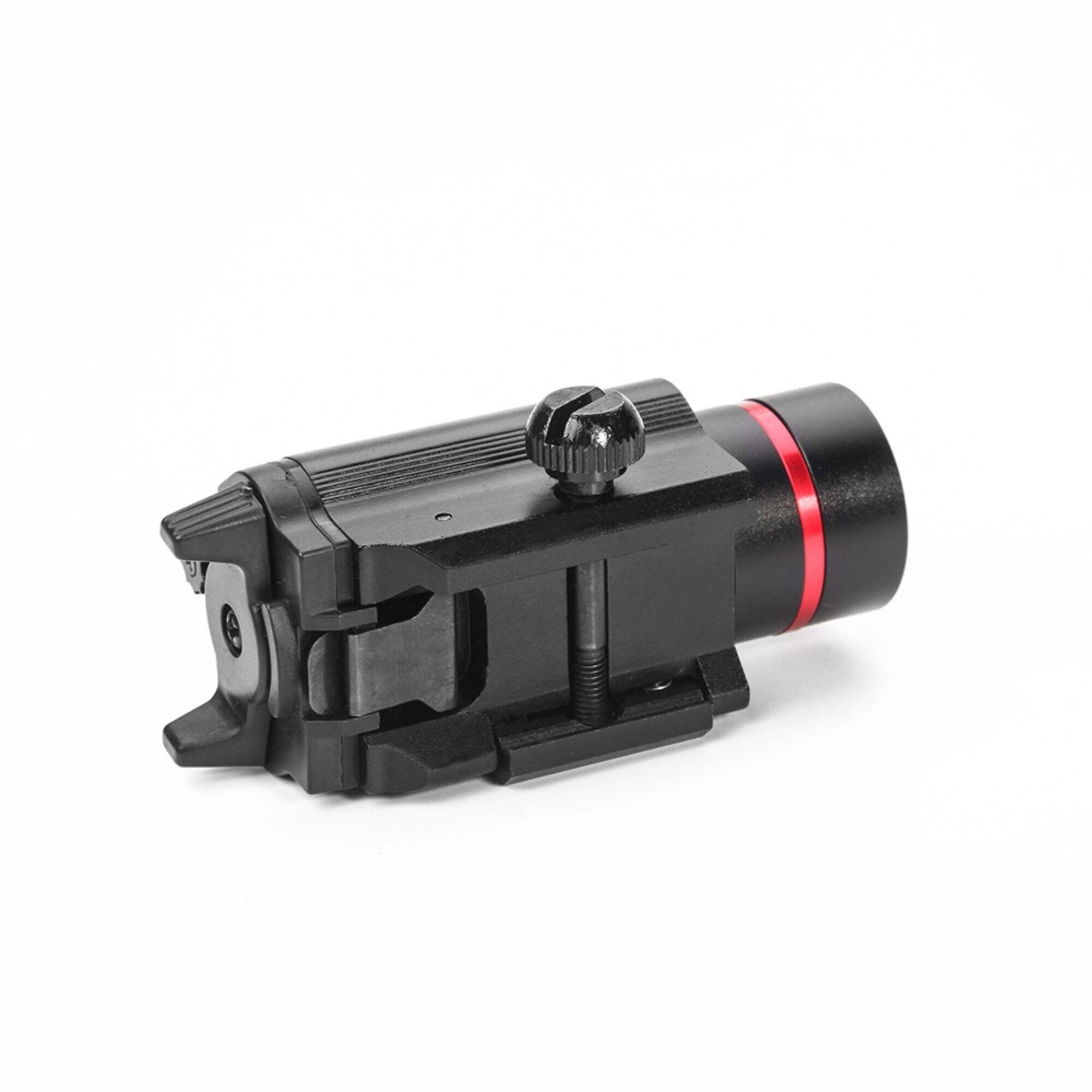 LUGER Compact Hunting Laser Flashlight and White Light Illumination With Red Laser Sight