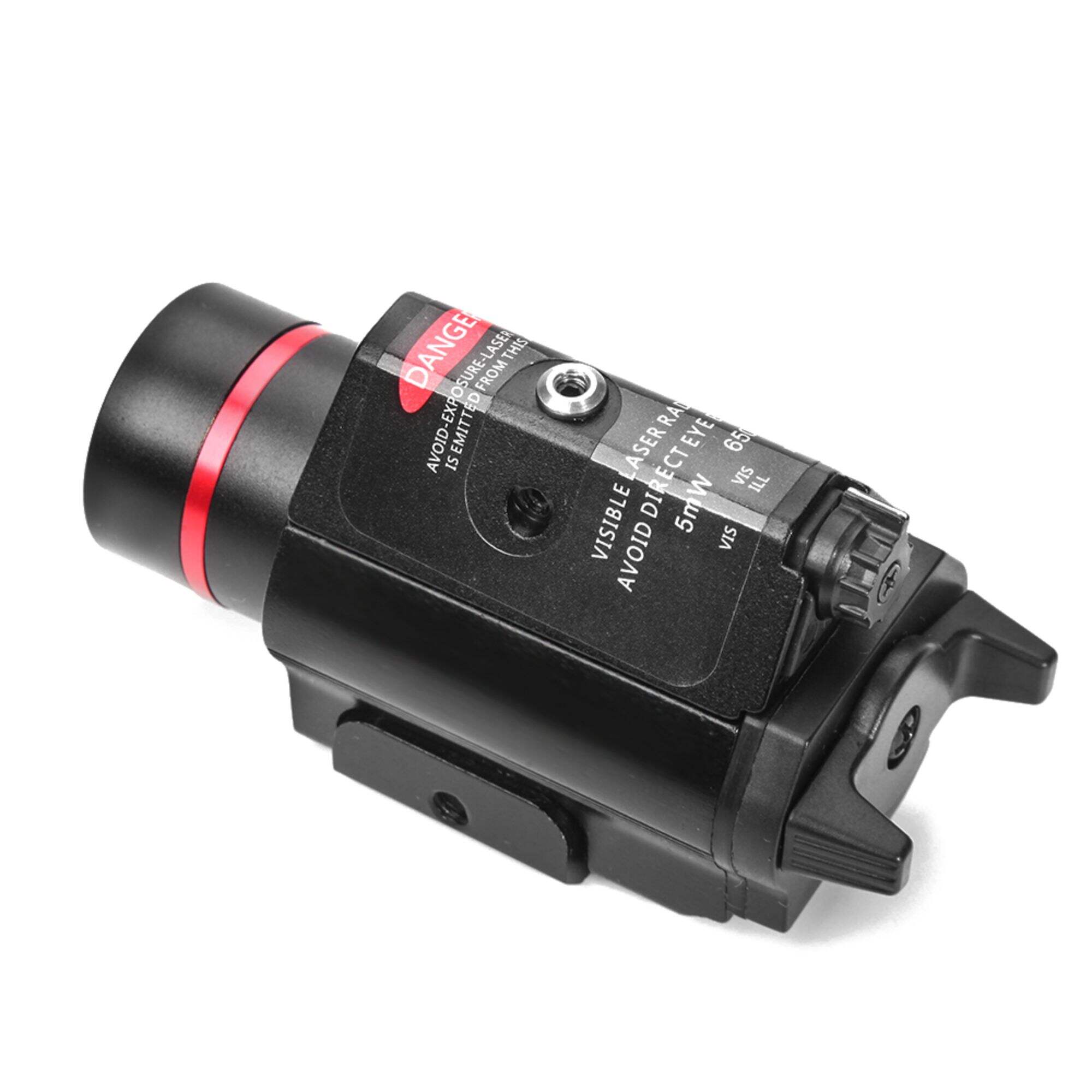 LUGER Compact Hunting Laser Flashlight and White Light Illumination With Red Laser Sight