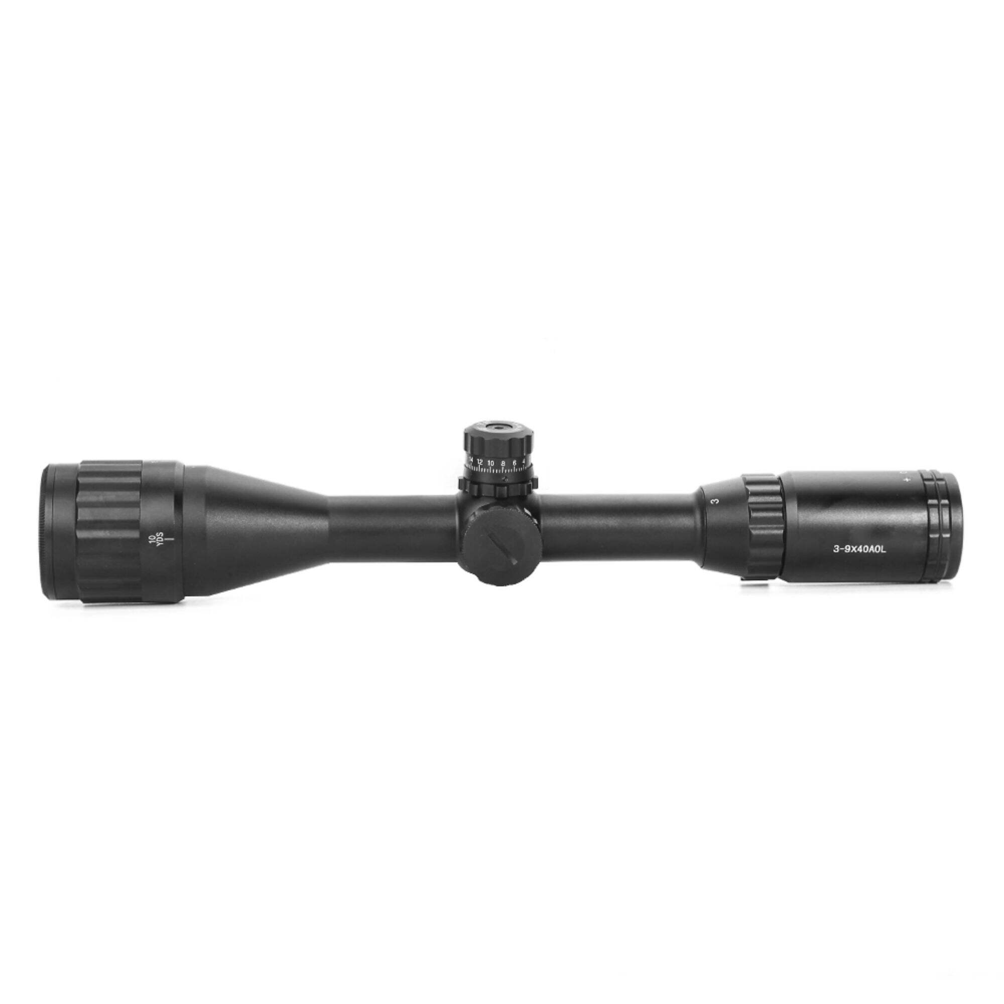 3-9x40AOL Scope Hunting Scope Front Parallax Adjustment Red Green Illuminated Reticle Optic