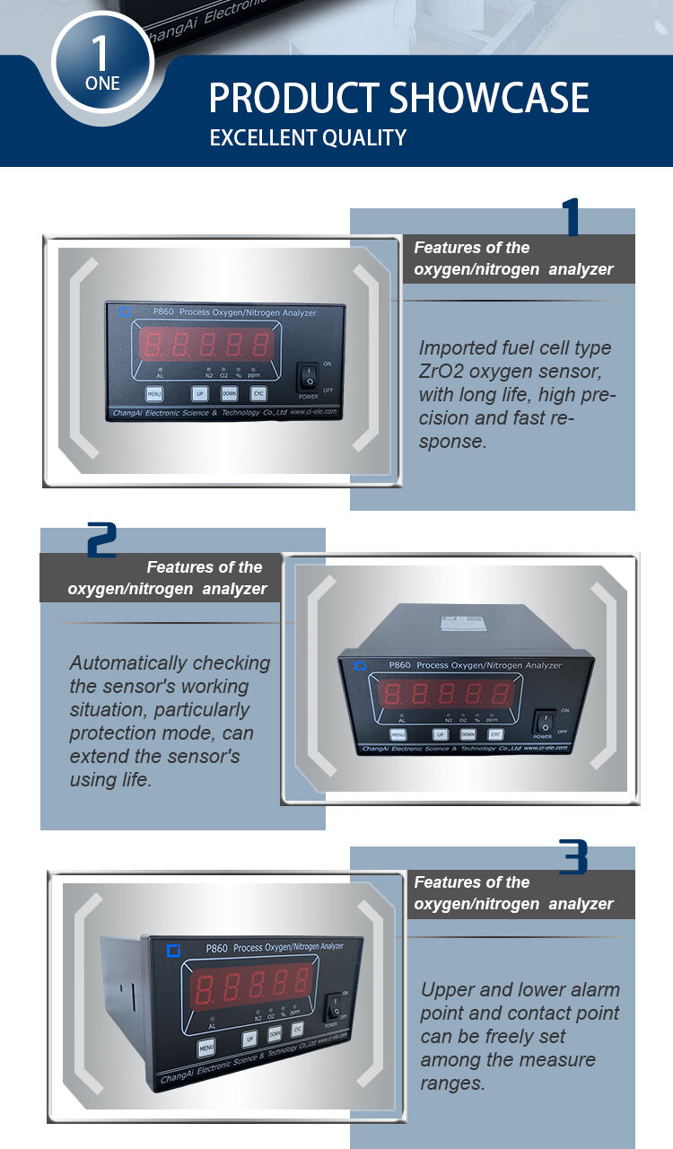 Online O2 Gas Analyzer Can Show Purity Of Oxygen Or Nitrogen supplier