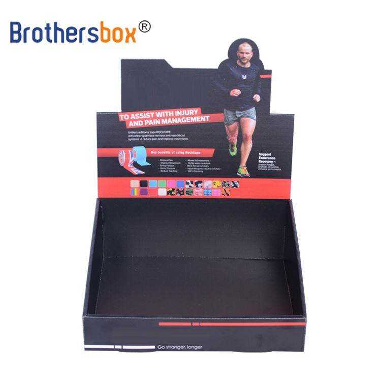 Schwaarz Benotzerdefinéiert Konter Display Box / Pappe Box Display Stand