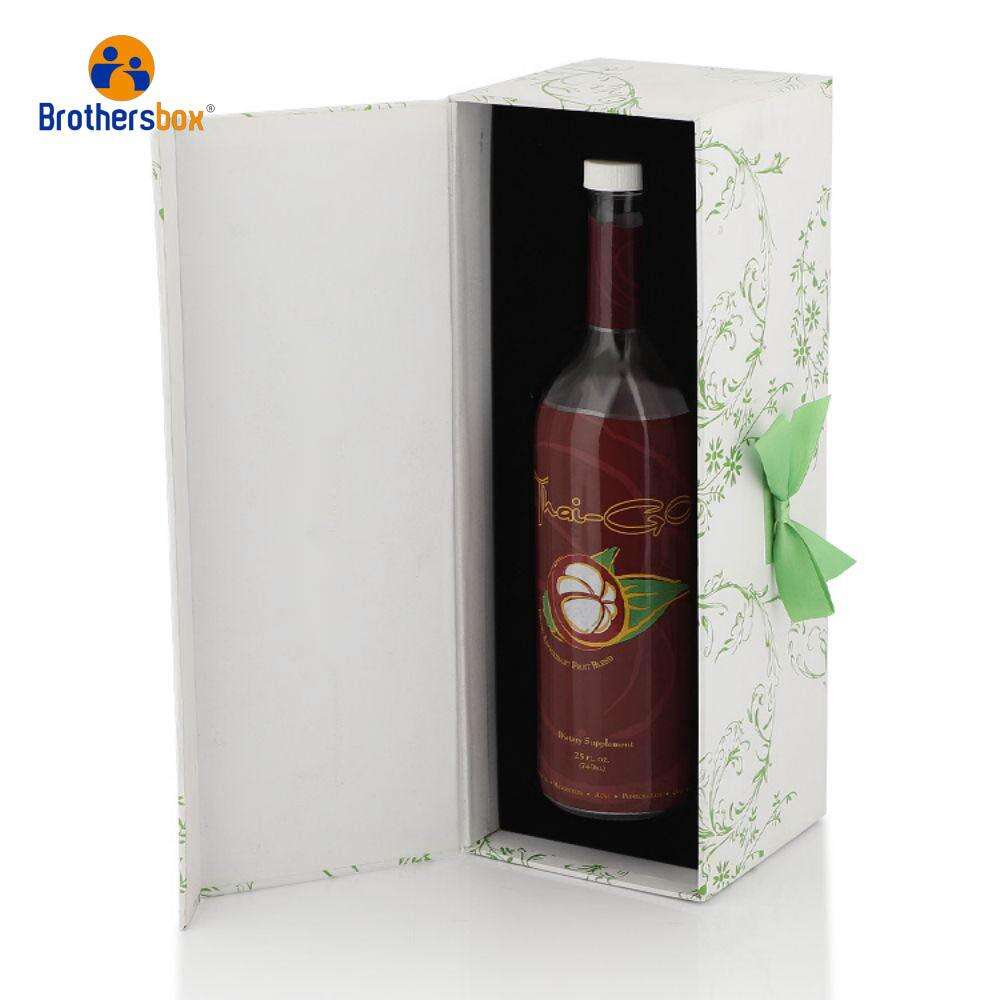 Embalaje de caja magnética de regalo de vino/champán de lujo