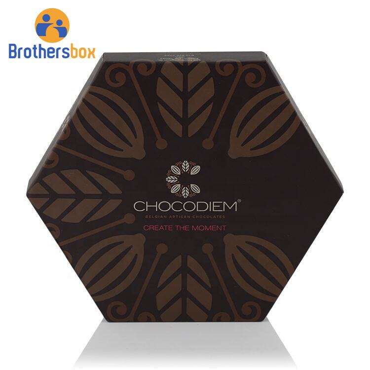 Wholesale Belgian Hexagonal Chocolate Packaging Box