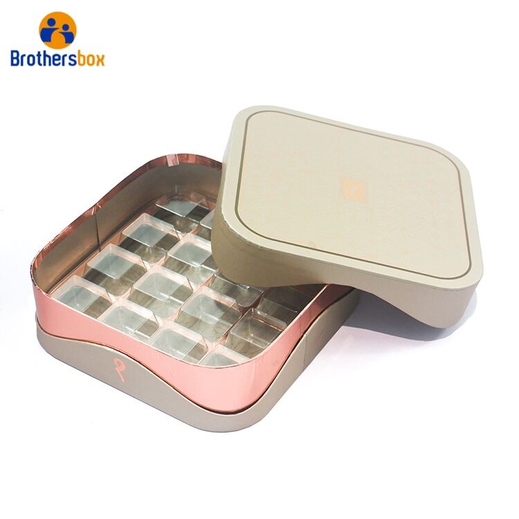 Luxury Golden Gift Box With Lid / Foil Stamping Custom Lid Box Wholesale