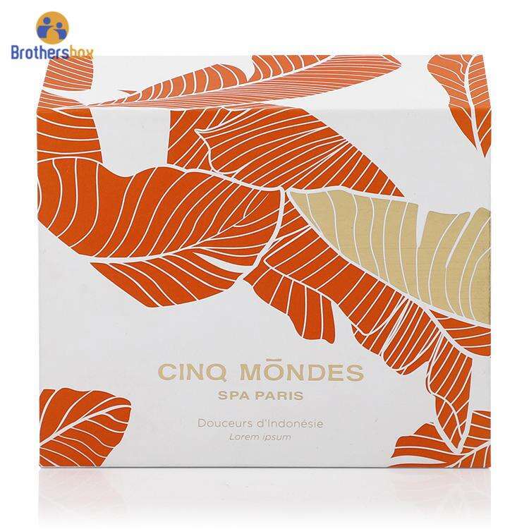 Caja de regalo magnética blanca personalizada con cinta/empaque actual de lujo