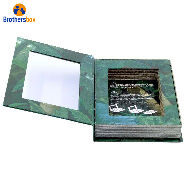 קופסת נייר שקוף בהתאמה אישית / קופסת מתנה של ספר תמונות בסיטונאות