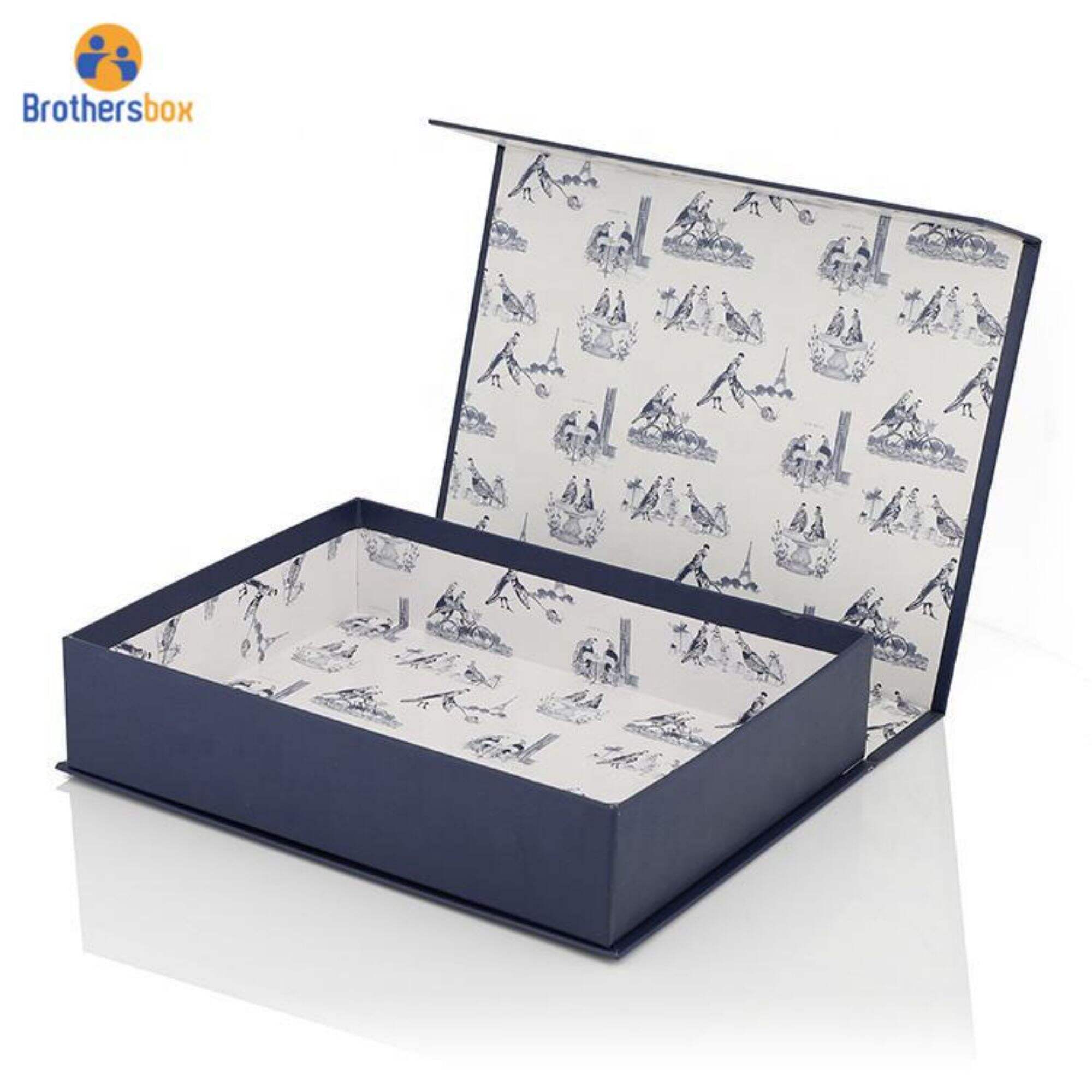 Wholesale Printed Magnetic Closure Flap Box With Hinged Lid