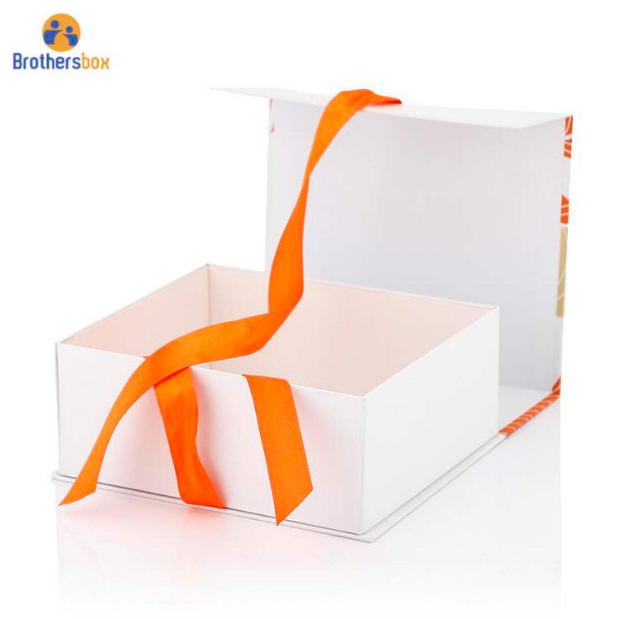 Custom Present Packaging Magnetic Gift Box with Ribbon
