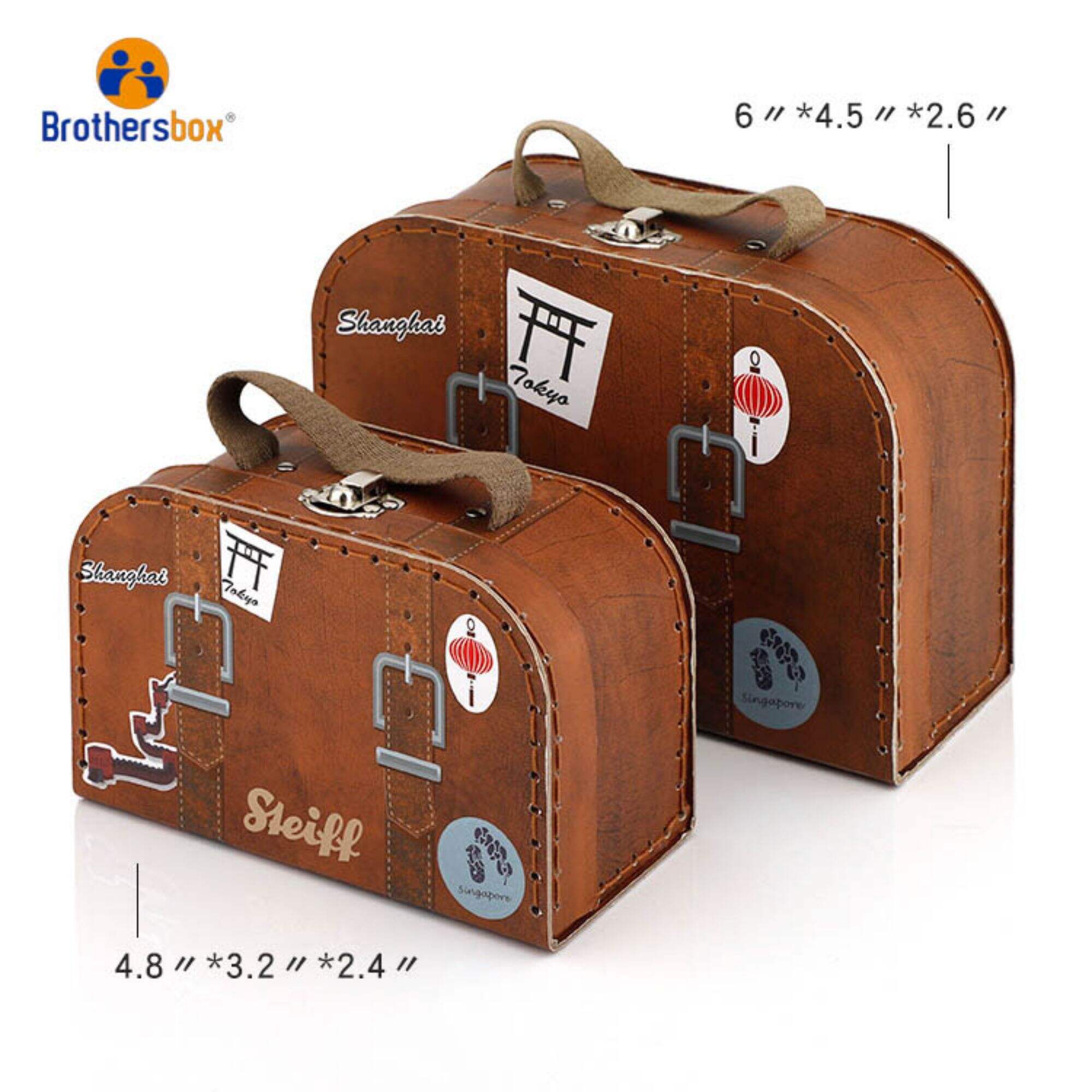 Vintage Cardboard Suitcase Box For Children Product