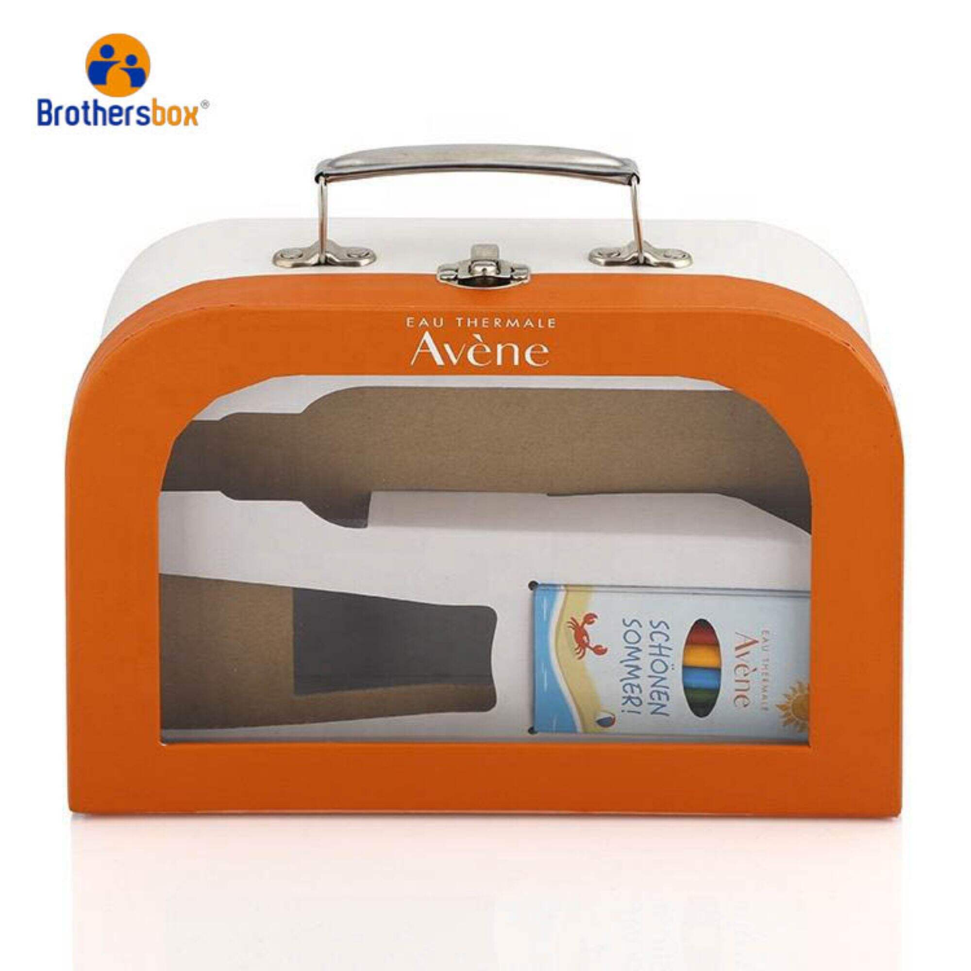 PVC Window Cardboard Suitcase Box Packaging For Children Product