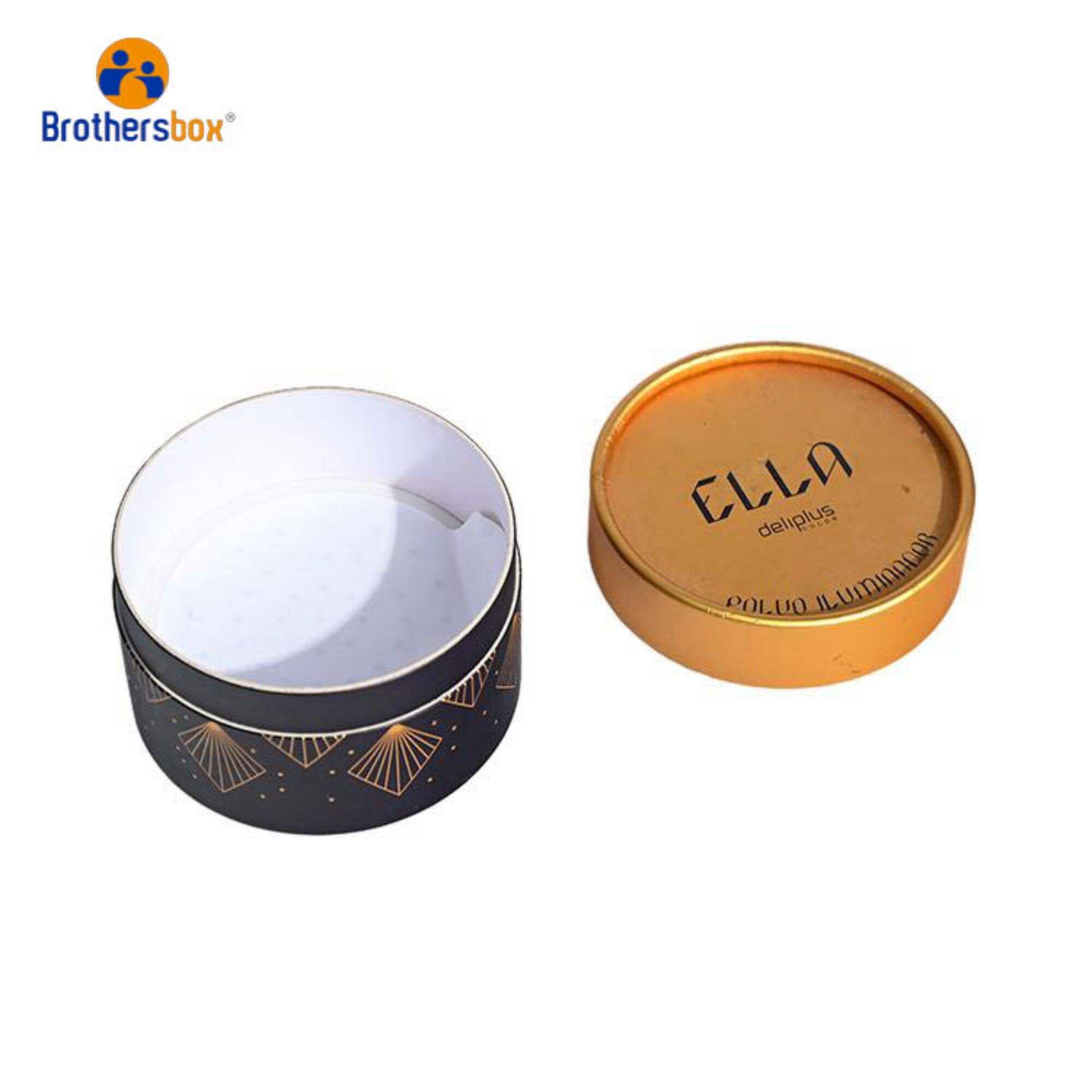 Factory Custom Hot Stamping Small Size Round Cylinder Paper Box