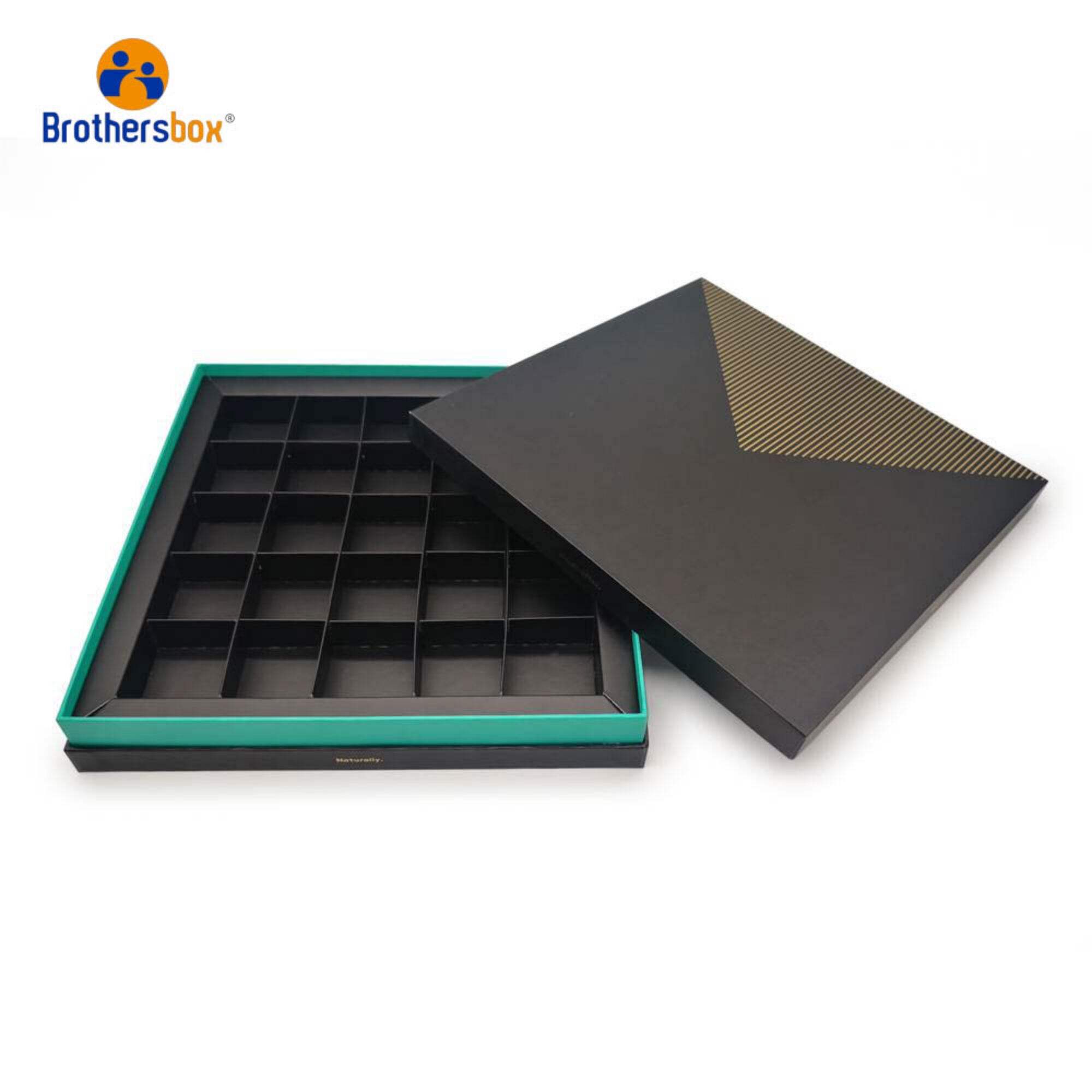 Prilagođeni poklopac i baza Poklon kutija za pakiranje čokolade s tartufima