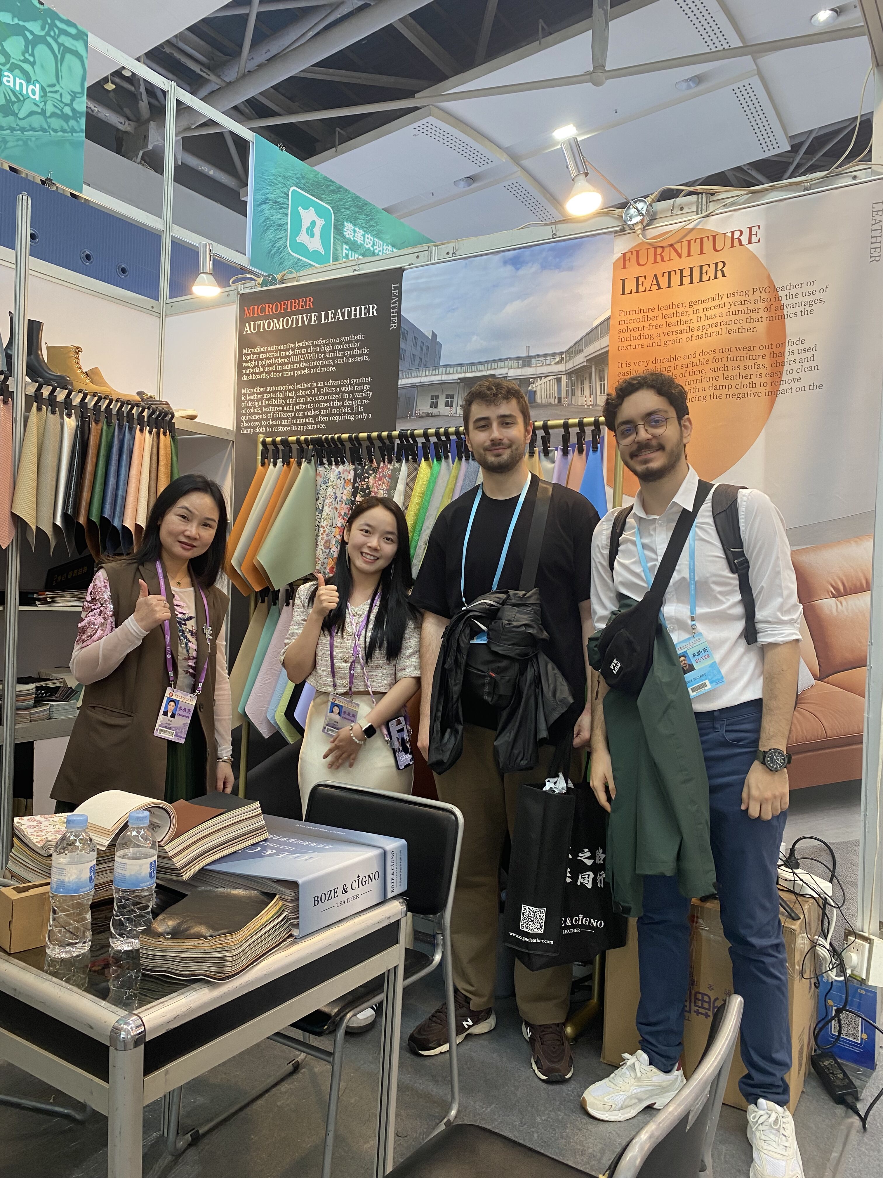 Cigno Leather International Success at the Canton Fair